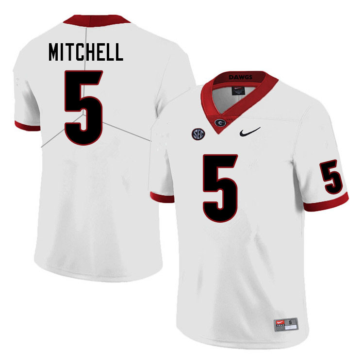 Georgia Bulldogs #5 Adonai Mitchell College Football Jerseys Sale-White